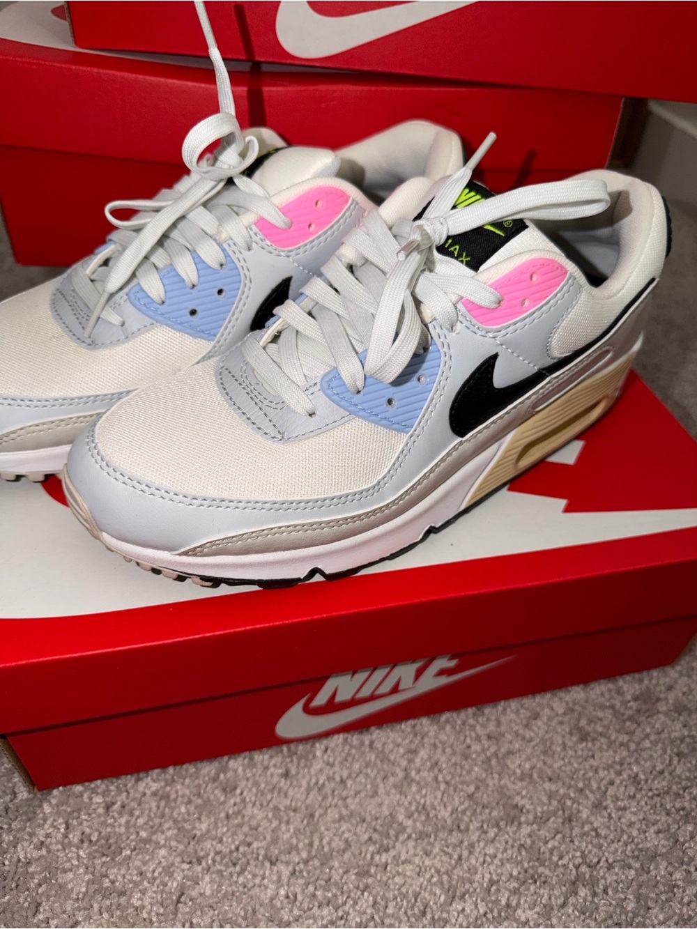 NIKE Air Max 90 Futura Sneakers in "MULTI-COLOR PASTEL" - Size: W 10
